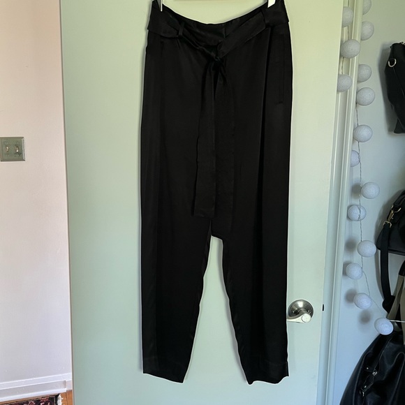 Wilfred black high rise tie waist pants size 10 - Picture 6 of 6
